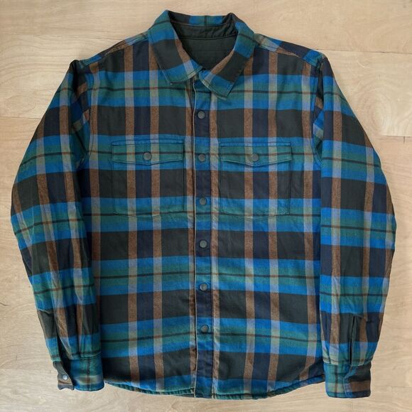 Cotopaxi Shirt Jacket Medium Multicolor Checkered Reversible Lined Workwear - Picture 1 of 12